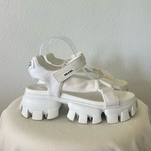 PRADA Authentic Sporty Woven Nylon Tape Sandals - Picture 9 of 16